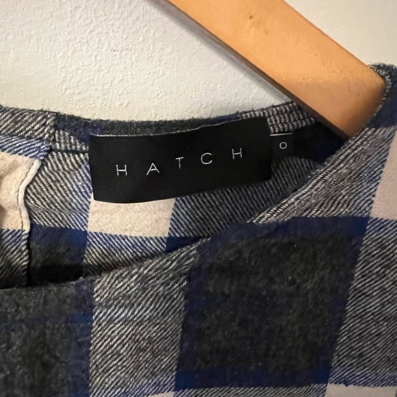 HATCH Collection Maternity Madeline Flannel Button Back Top XS/0 - Picture 3 of 6